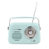 Radio z Głośnikiem Bluetooth Retro Vintage Miętowe